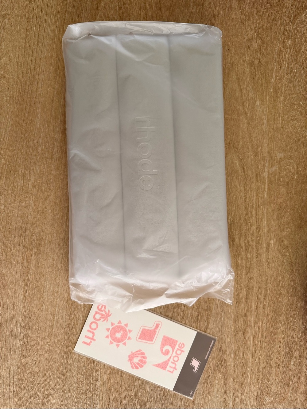 RHODE white clutch pouch